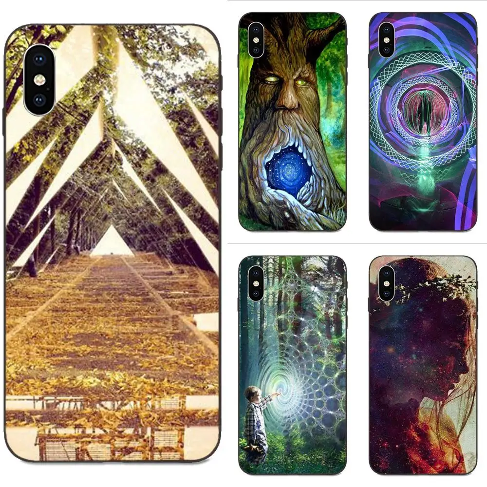 Волшебный психоделический туннель S для Apple iPhone X XS Max XR 4 4S 5 5S SE 6 6S 7 8 Plus