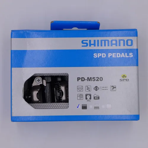 Черный SHIMANO PD-M520 SPD педали горный велосипед MTB M520 - Цвет: Черный