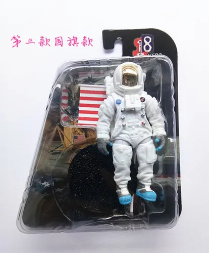 Estartek 1/18 лунный астронавт Модель Коллекционная фигурка для фанатов подарок на праздник - Цвет: Черный