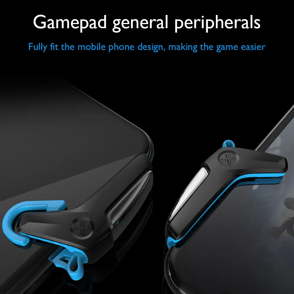 2021 2Pcs Phone Game Controller Trigger Fire Button Aim Key For PUBG Mobile Gaming Joystick L1R1 Shooter Controller For iPhone