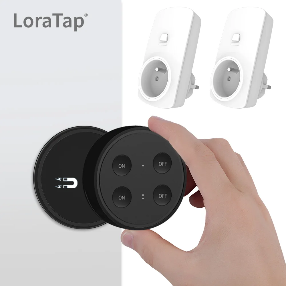Wireless Socket Kit 16A Dual French Plug Mini Wireless Switch Remote Control Lights and Household Appliance afbeelding