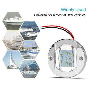 

Marine Light 4pcs Red Bow 6-LED Navigation Courtesy 12V-24V 6-2835-SMD