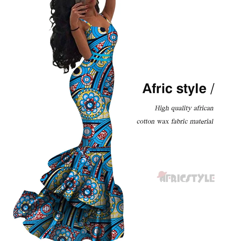 Nuevo vestido sin mangas de estilo africana de Ankara vestidos de cóctel vestido de fiesta WY5445