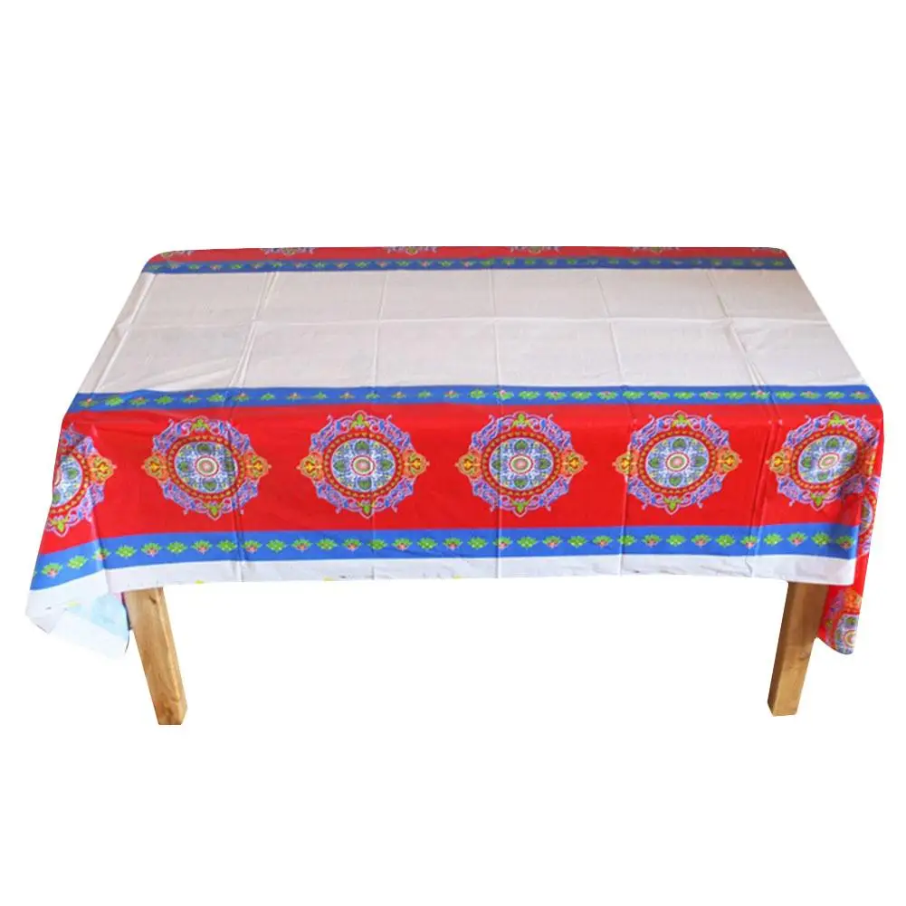 108*180cm EID MUBARAK table cloth Ramadan Decoration For Muslim EID Party Sup fn 