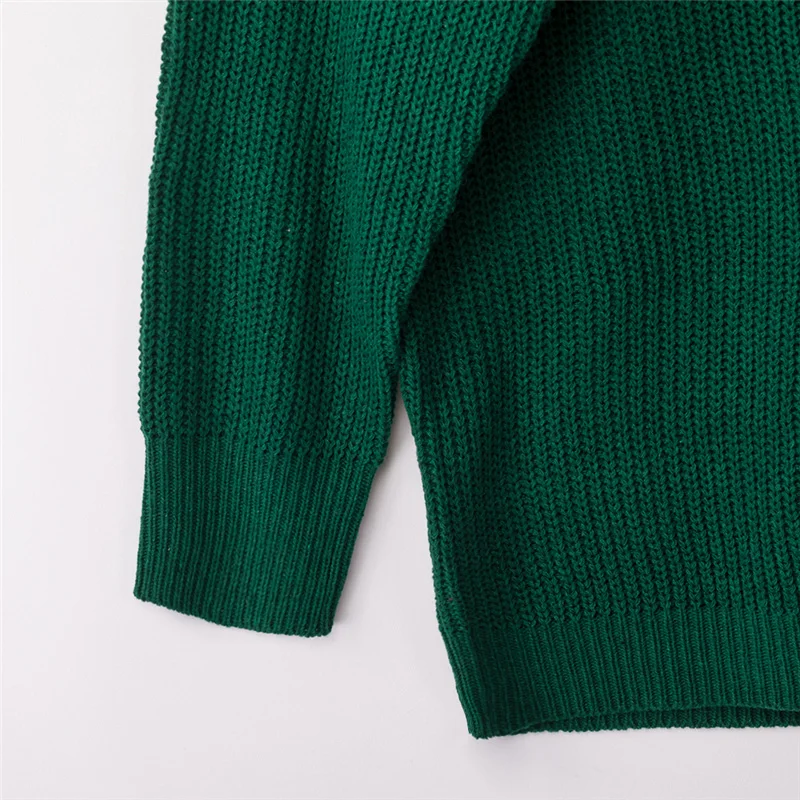 KirbyGee осень зима плюс размер вязаный свитер на пуговицах Топы женские винтажные длинный рукав вязаный пуловер Повседневный свободный джемпер для женщин