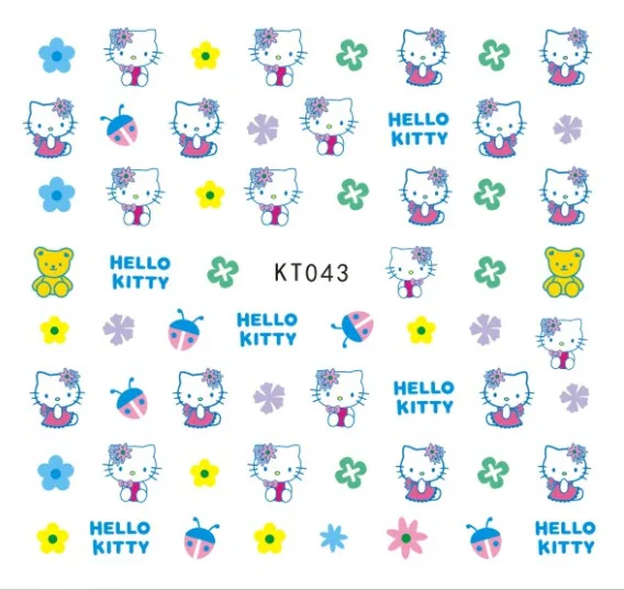 5pcs sanrio hello kitty 3d nail sticker kids cartoon cute girl 3d nail sticker accessories kids baby accessories aliexpress