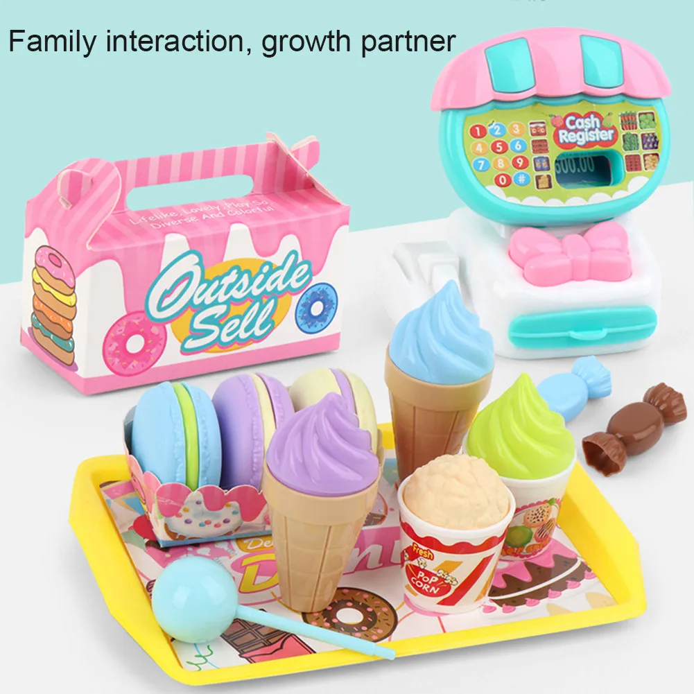 

Hot Sale 22Pcs/Set Mini Supermarket ABS House Toys Educational Teaching Cash Kids Toys Gift