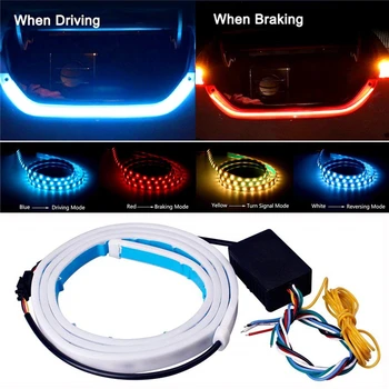 

Bright Tail Box Streamer Draw Marquee LED Retrofit Anti-tracking Light Car Atmosphere Turn Signal Additional Brake Lights 12V