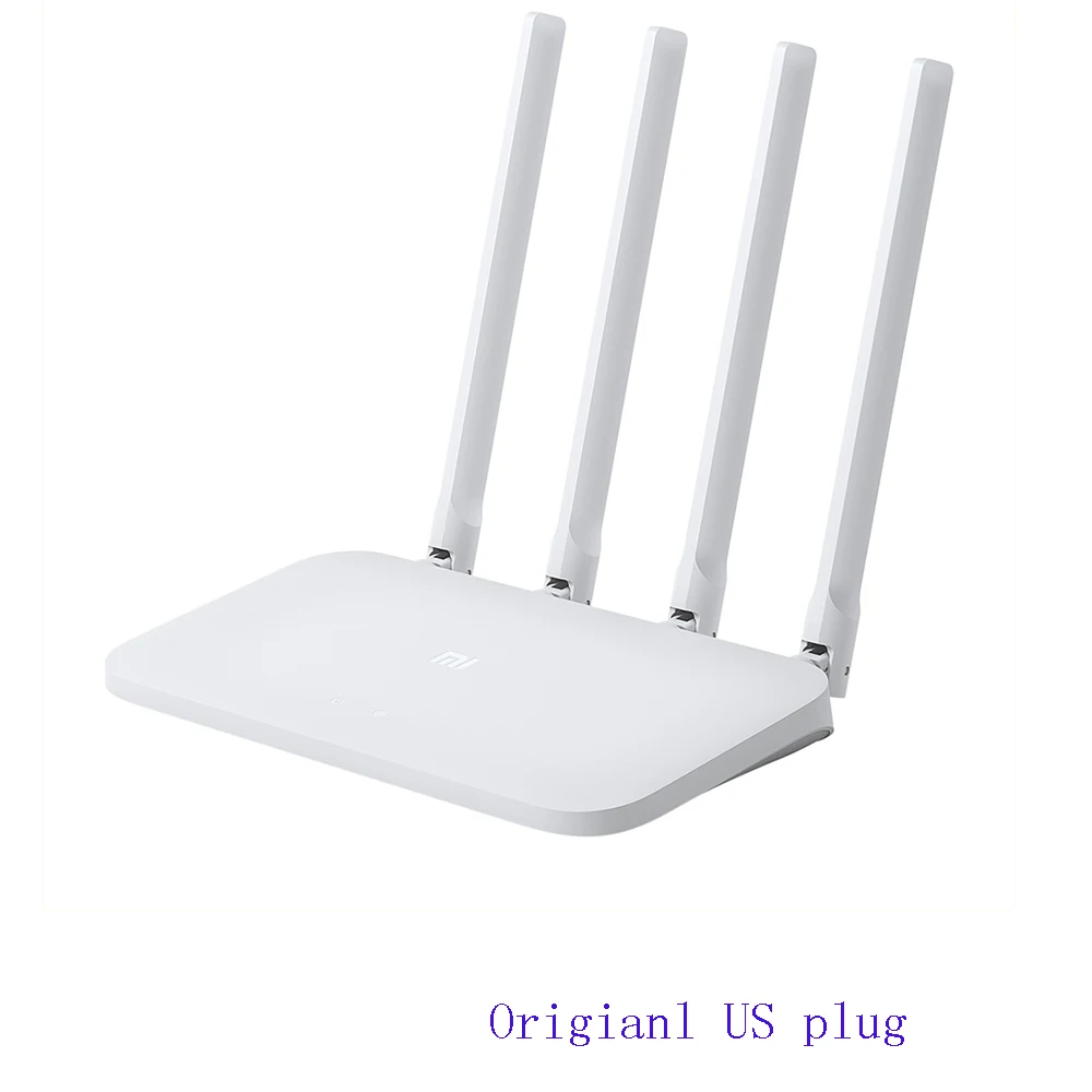 Origianl Xiaomi Mi Wi-Fi роутер 4C 64RAM 802,11 b/g/n 2,4G 300 Мбит/с 4 антенны Смарт-приложение контрольная полоса для беспроводных роутеров повторитель - Цвет: Router 4C us plug