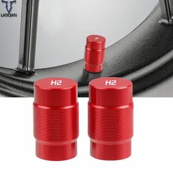 

2 piece Motorcycle Front Rear Wheel Vehicle Wheel Tire Valve Stem Caps Covers CNC Aliminum motorbike accessories for kawasaki H2