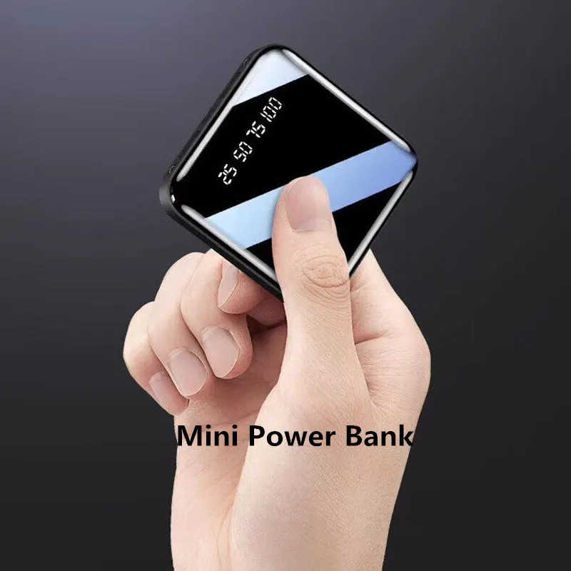 Ультра-тонкий мини-аккумулятор 30000 мАч для Xiaomi iPhone, портативное зарядное устройство, 30000 повербанк, внешний аккумулятор, зарядное устройство