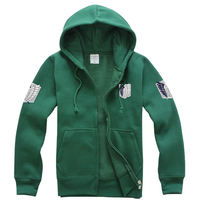 Attack on Titan Cloak Embroidery AOT Cape Survey Corps Hoodie Unisex main image 1