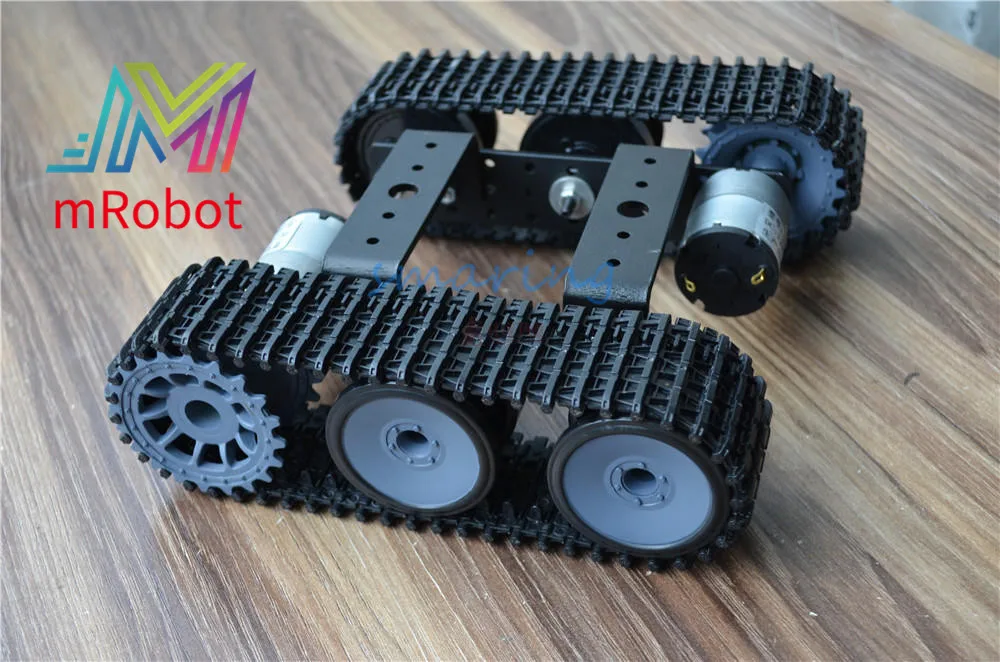 200mm Robot Tank Car Chassis Tracked Crawler Caterpillar Vehicle DIY Smart Track Car Pedrail For Arduino RC Toy