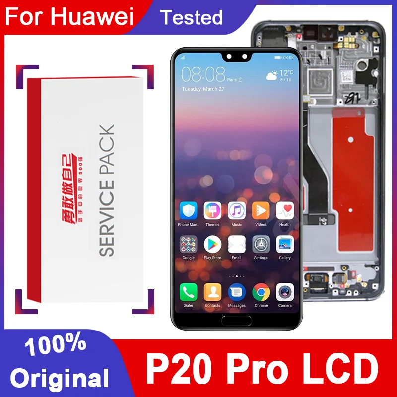 High Quality 6.1'' AMOLED for Huawei P20 Pro LCD Display Touch Screen Digitizer Assembly CLT-L09 CLT-L29 CLT-AL01 Repair Parts |
