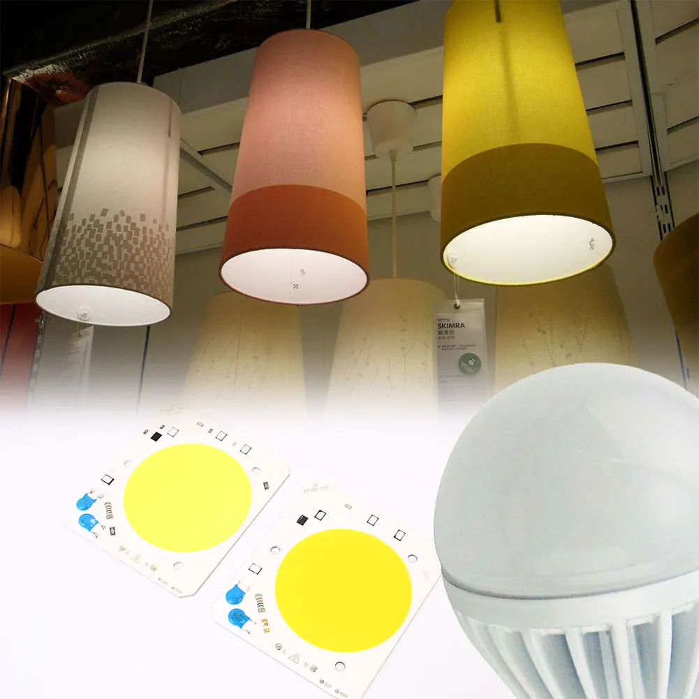 Light Bead Chip LED COB 72*82mm 30W Household Outdoor Emitting Diode Gadgets DIY Bulb Bead Ultra Bright White/Warm White