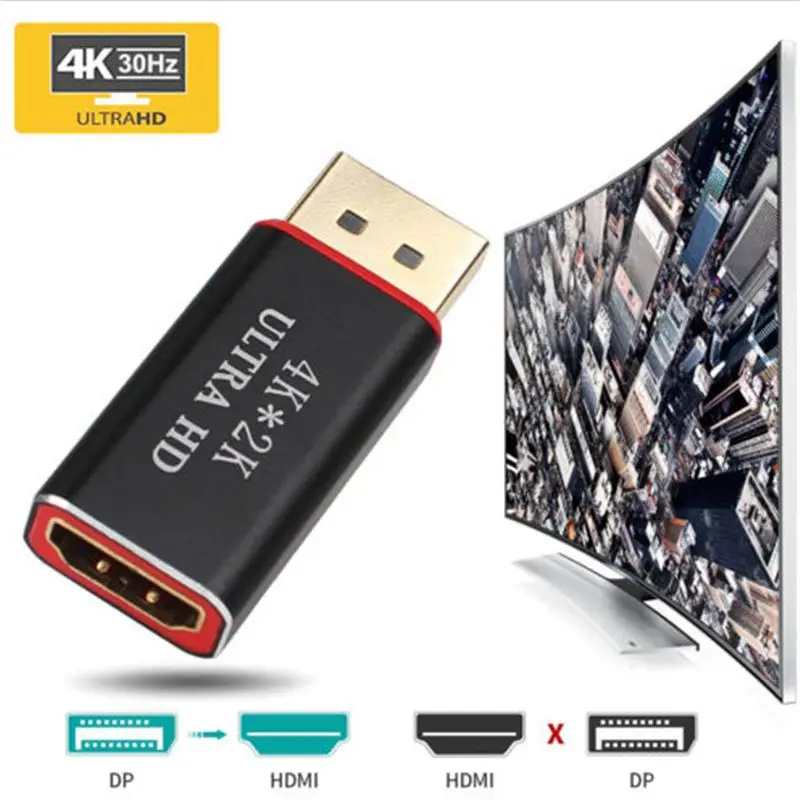 Адаптер Displayport-hdmi, большой Адаптер DP к hdmi конвертеру