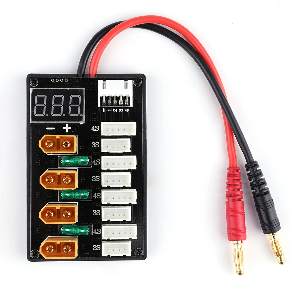 

4S XT60 Home Parallel Charging Board Cables Useful Portable Balance Battery Connector Replacement Accessories B6 Banana Plug