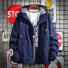 Мужская Новая Осенняя с капюшоном зимняя Весенняя Повседневная модная куртка на молнии с принтом высокого качества верхняя одежда пальто