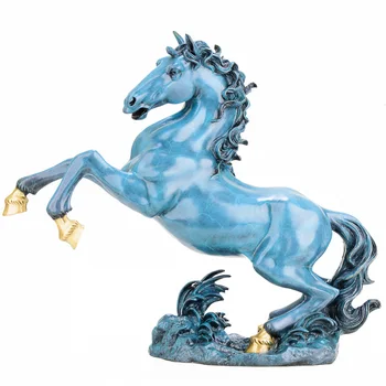 

MOZART Copper Horse Feng Shui Decoration Pure Copper Chinese Traditional Style Jewelry, Height about 27cm