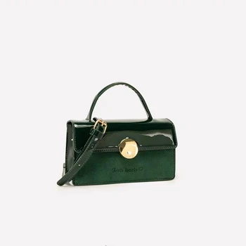 

Women Handbags 2019 New Patent Frosted Tote Fashionable Wild Shoulder Messenger Bag Elegant Design Joker Phone Coin Purse