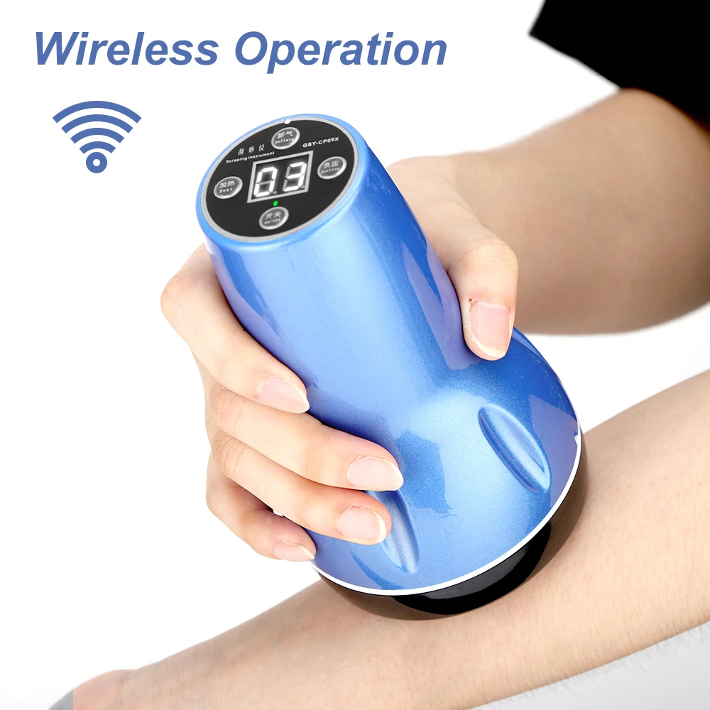 2/6/9 Levels Electric Cupping Massager Guasha Scraping Vacuum Suction Cups Ventosas Anti Cellulite Therapy Fat Burner Slimming