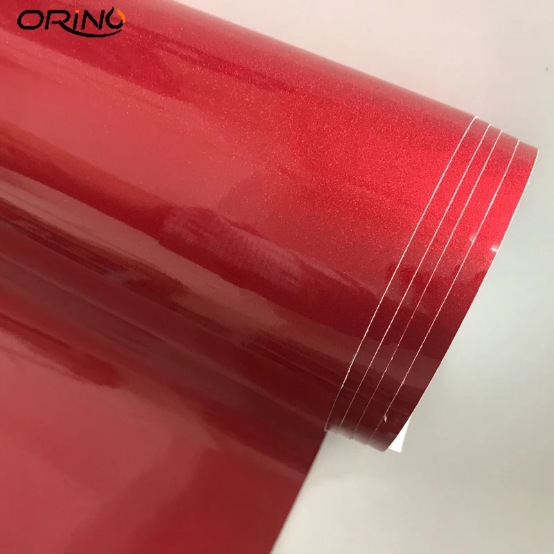 Diamond Candy Glitter Red Vinyl Sticker Wrap-5