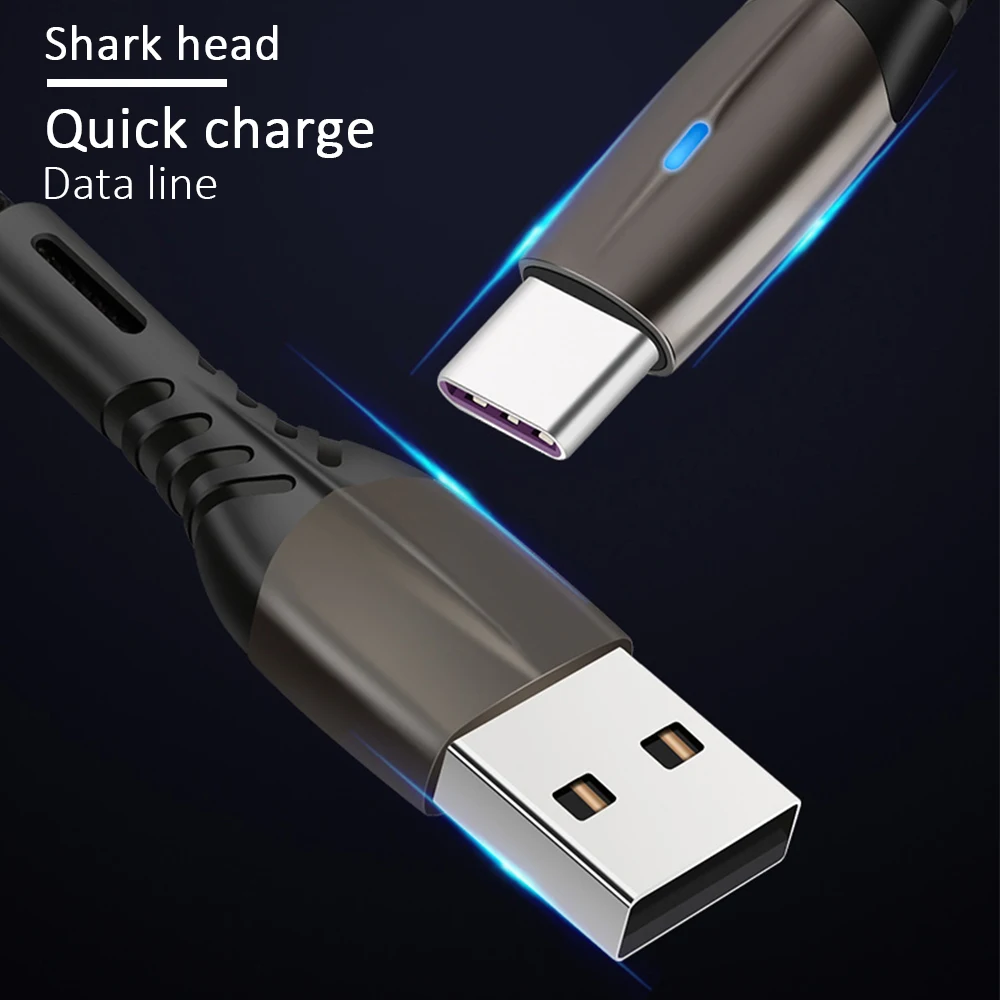 Кабель Type C для Xiaomi Redmi 7 Note USB мобильный телефон кабель быстрой зарядки Samsung Galaxy A30