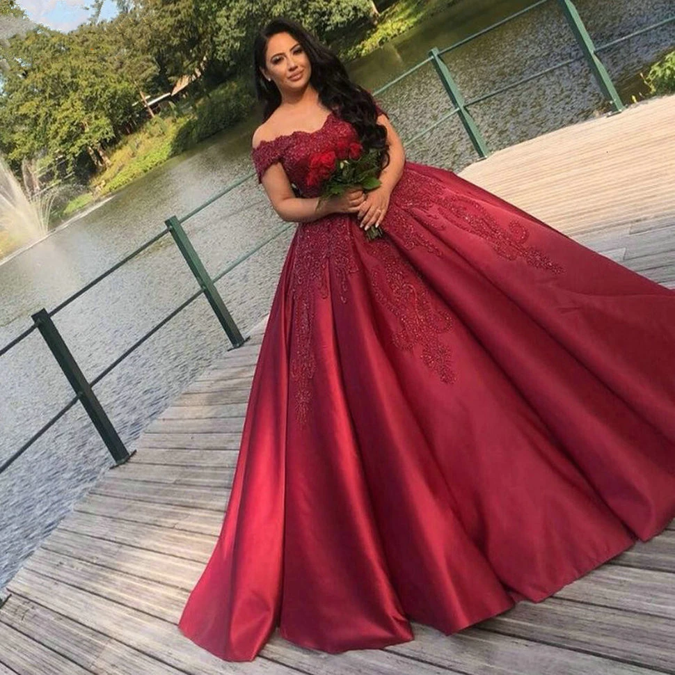 Vestidos de boda Borgoña de diseño vestido de baile de encaje de de vestidos de de Dubai vestido de novia precioso de mariee - AliExpress Bodas y eventos