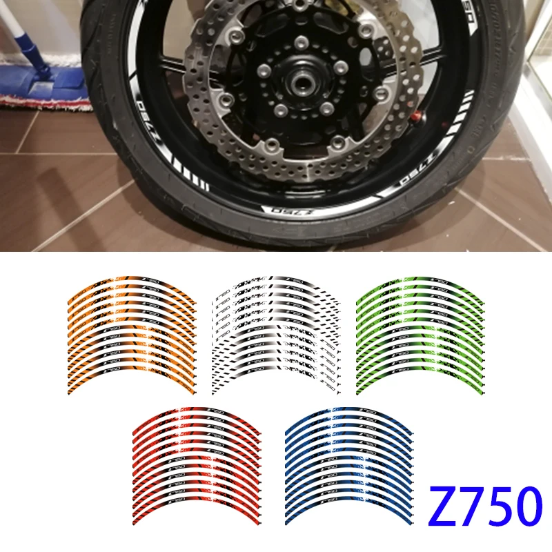 Kodaskin наклейки на колеса мотоцикла набор обода полосы ламинированные для z750 z 750 |
