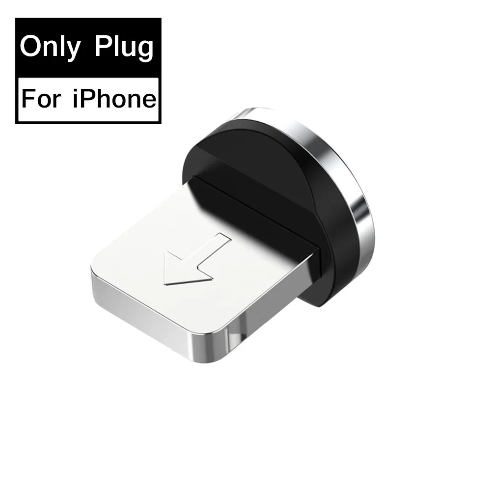 3A Магнитный кабель Весна Micro USB Зарядное устройство Тип C 8 Pin кабель для быстрой зарядки для iPhone XS samsung S9 huawei P30 выдвижной шнур - Цвет: Only 8Pin Plug