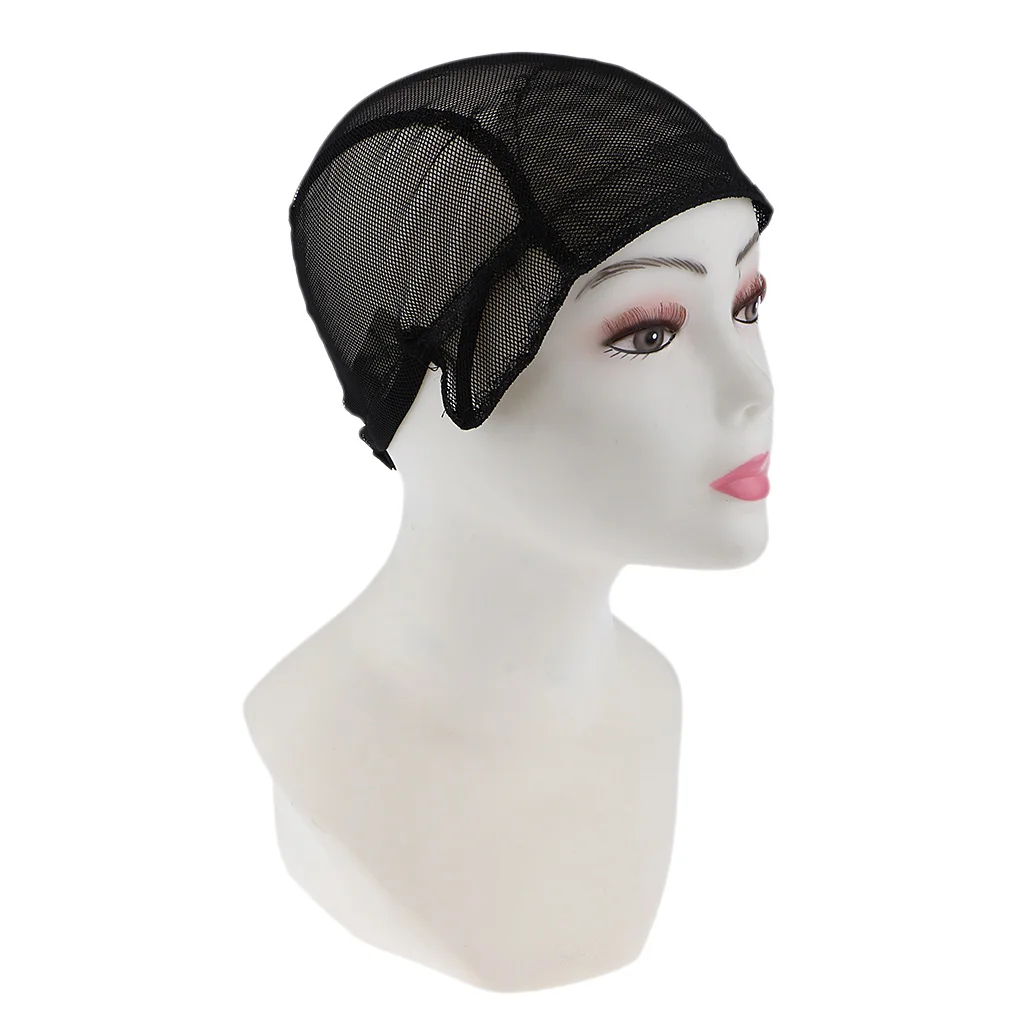 Breathable Elastic Hair Lace Cap Costume Mesh Net Making Wigs Spandex Snood Accessories Hairnet Band Black