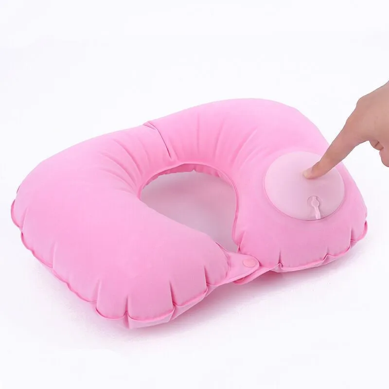

Inflatable Neck Cushion Travel Pillow Airplane Driving Nap Support Head Rest Health Care Decorative Pillow for Sleep Home