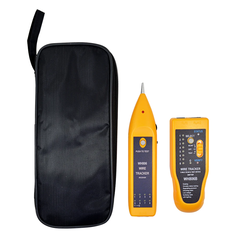 MJTEK WH806B кабельный тестер для Cat5 Cat6 RJ45 RJ11 провода трекер Tracer детектор линии Finder Ethernet телефонная сеть набор инструментов