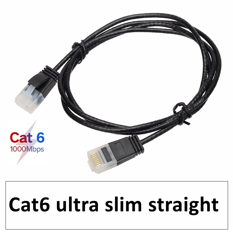 chenyang Cat6 Ethernet-kabel, 90 graden naar links gebogen, RJ45 UTP netwerk, verlengkabel, patchkabel Cat6a, LAN-kabel voor laptop, router, TV Box, 2,0 m