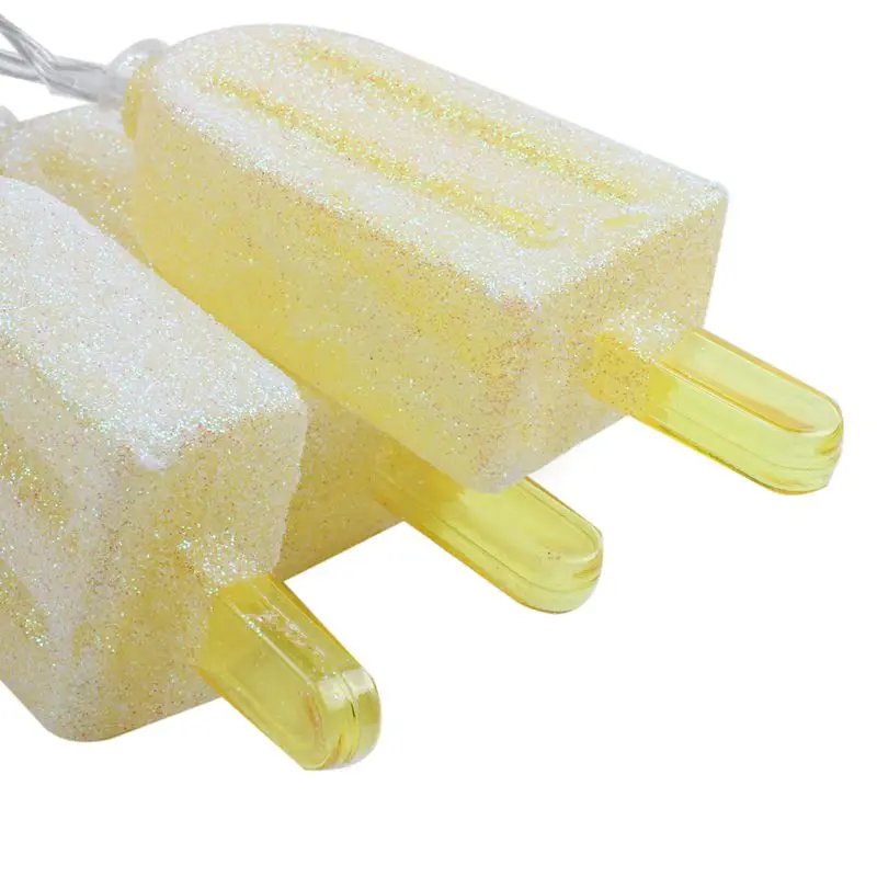 1pcs 10 LED Ice Popsicle Fairy String Lights Battery Operated for Summer, Seasonal, Wedding Parties& Home Decorations