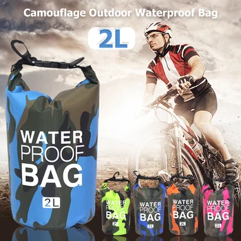

Outdoor Waterproof Rafting Diving Bags Classic Texture Creative Design Chic PVC Camouflage River Trekking Beach Pouch