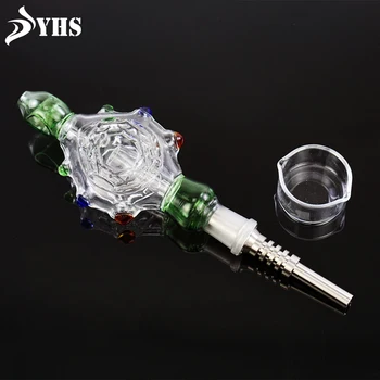 

Durable Glass Smoking Pipe NC Kits with 14 mm Titanium Tip Turtle-shaped Tobacco Smoking Pipe Cigarette Accessories
