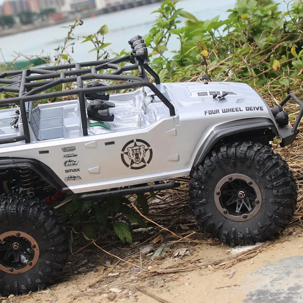 1073-SJ 1:10 2,4G 4WD матовый Радиоуправляемый гусеничный автомобиль с дистанционным управлением внедорожный большой ножной автомобиль модель RTR игрушка для детей подарок
