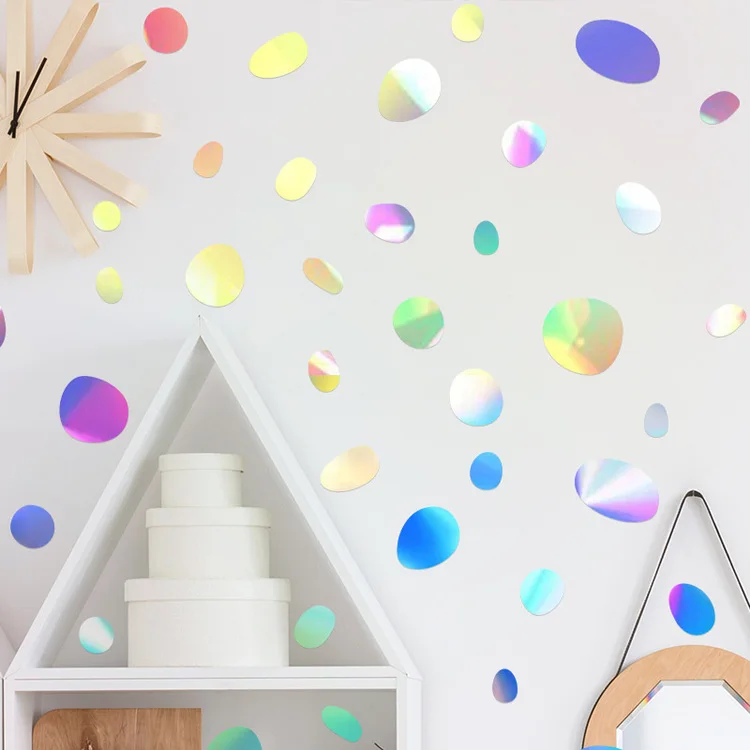 Bunte Kopfsteinpflaster-Wandaufkleber in Herzform für Kinderzimmer, Schlafzimmer, Heimdekoration, Glasfenster, Tapeten, DIY-Kombinationsaufkleber – Detail 11