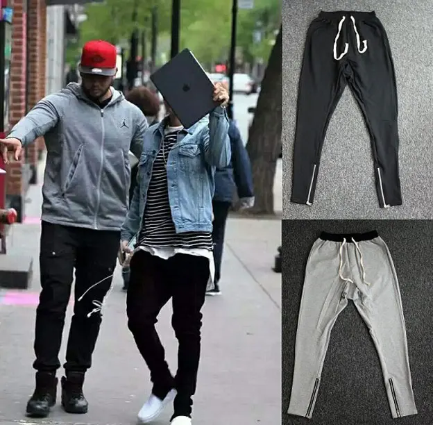 XXL Louis Vuitton 2018 Nueva Cremallera Lateral Pantalones De Hip Hop Fear  Of God Moda De Ropa Urbana Inferiores Del Rojo Justin Bieber Pantalones  Basculador FOG De 44,56 €