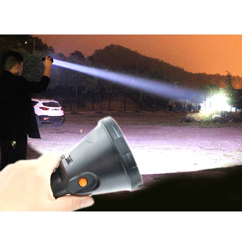 

LED powerful hunting led flashlight rechargeable Portable Spotlight outdoor lighting lantern searchlight for fishing hunting
