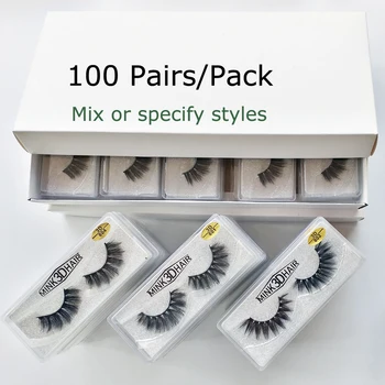 

Wholesale Eyelashes 20/30/40/50/100 Pairs 3D Mink Lashes Bulk Natural False Eyelashes Hand Made Makeup Eye Lashes Mink Eyelashes