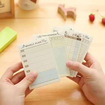 

Creative Diary Weekly Plan Memo Pad To Do List Time Sticky Note Schedule Office And School Supplies Cheap Korean Stationery