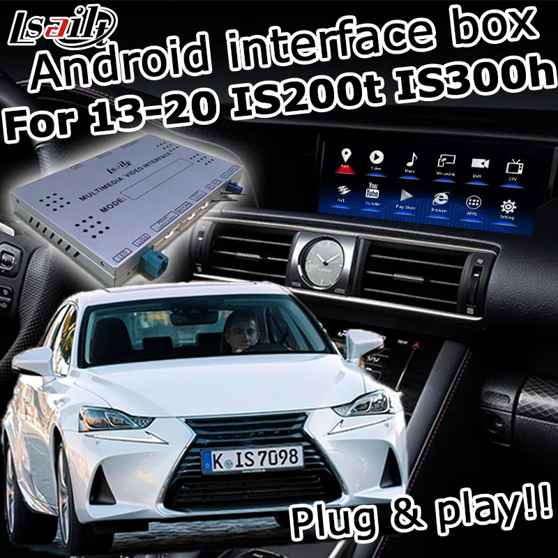 Android / carplay интерфейс коробка для Lexus IS 2014 2020 10 25 видео GPS навигация IS200t IS300 IS350 IS250 от
