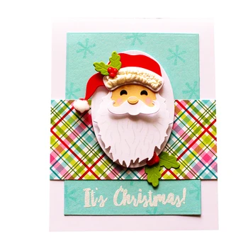 

Santa Claus die mold metal cutting mold silver craft mold set handmade special gift stamps and DIY scrapbook embossed templates