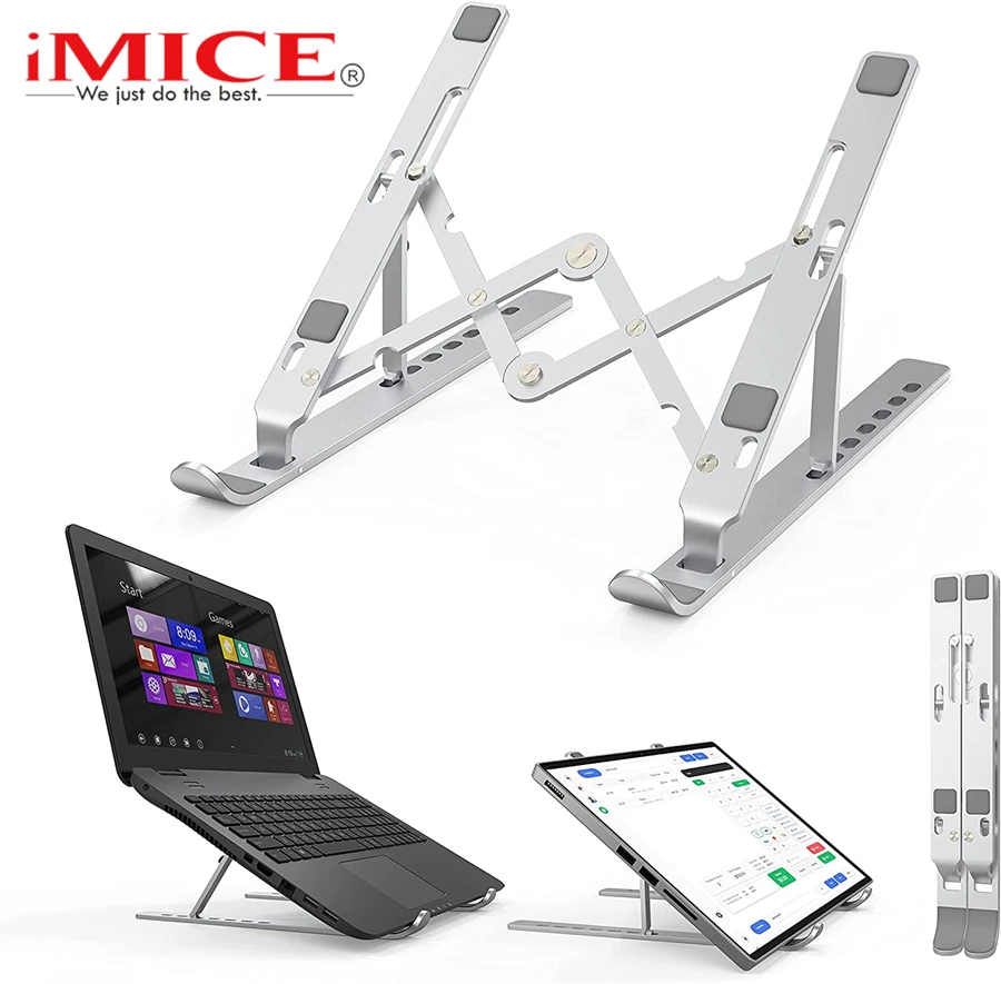 Laptop Stand Aluminium Laptop Bracket Portable Support Laptop Holder Notebook Stand Cooling Tablet Stand For ipad Macbook Pro