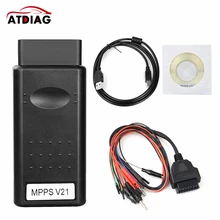 Programador do ecu mpps mpps v13 k pode chip flasher tuning remap mpps obd2 carro diagnóstico cabo mpps v16/18/v21