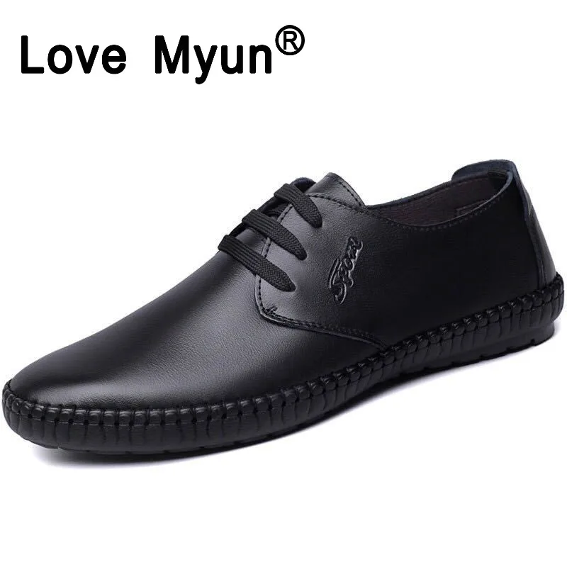 

2019 Men's men's peas shoes,Spring and summer new casual shoes,Pure hand sewing Casual loafers,Light flat shoes mens designer