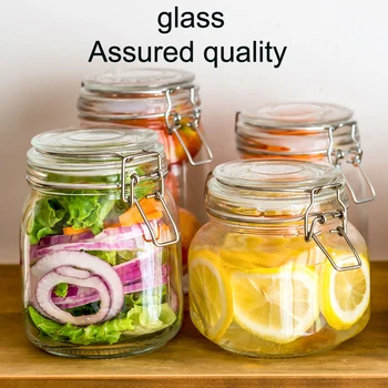 

Glass Jars Mason Jar Transparent Storage Can With Cover Bottle Small Glass Bottle Containers Sealed Tea Coffee Storage Tank
