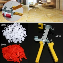 401 шт. разделитель для выравнивания плитки инструменты для мытья полов 300 шт. зажимы+ 100 шт. клинья+ плоскогубцы разделитель 1 мм